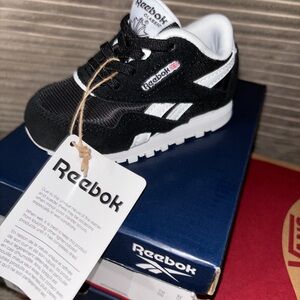 Reebok Baby Black and White Sneakers